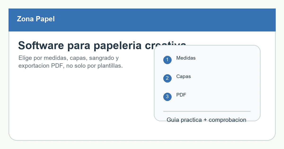 Comparativa de programas gratis para papelerÃ­a creativa con mÃºltiples herramientas.